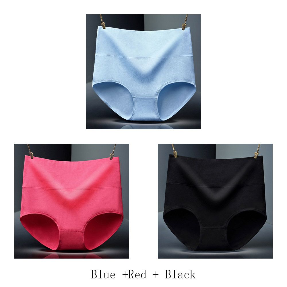 3pieces/lot Women  High Waist Control Abdomen Slimming Shapewear Female Postpartum Recovery Tummy Control Briefs CURRADA