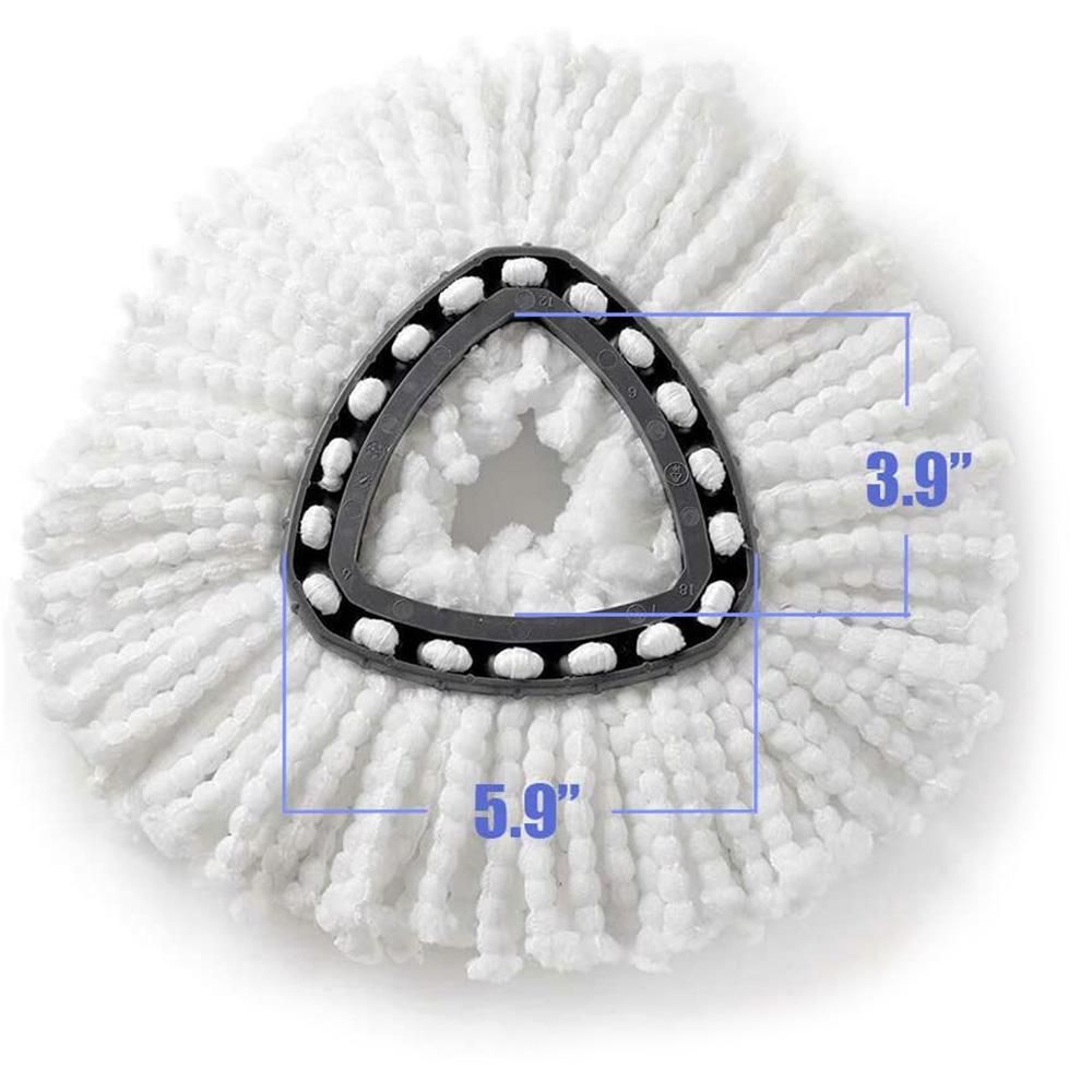 Microfiber Mop Head for Spin Mop Replacement for O-Cedar/ Vileda Mop Head 360 Degree Easy Cleaning Mopping Head Refill Accessories