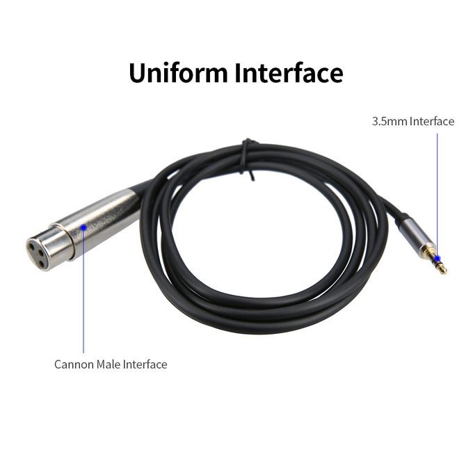 3.5mm To XLR Audio Cable 3.5mm Male To Female Guitar