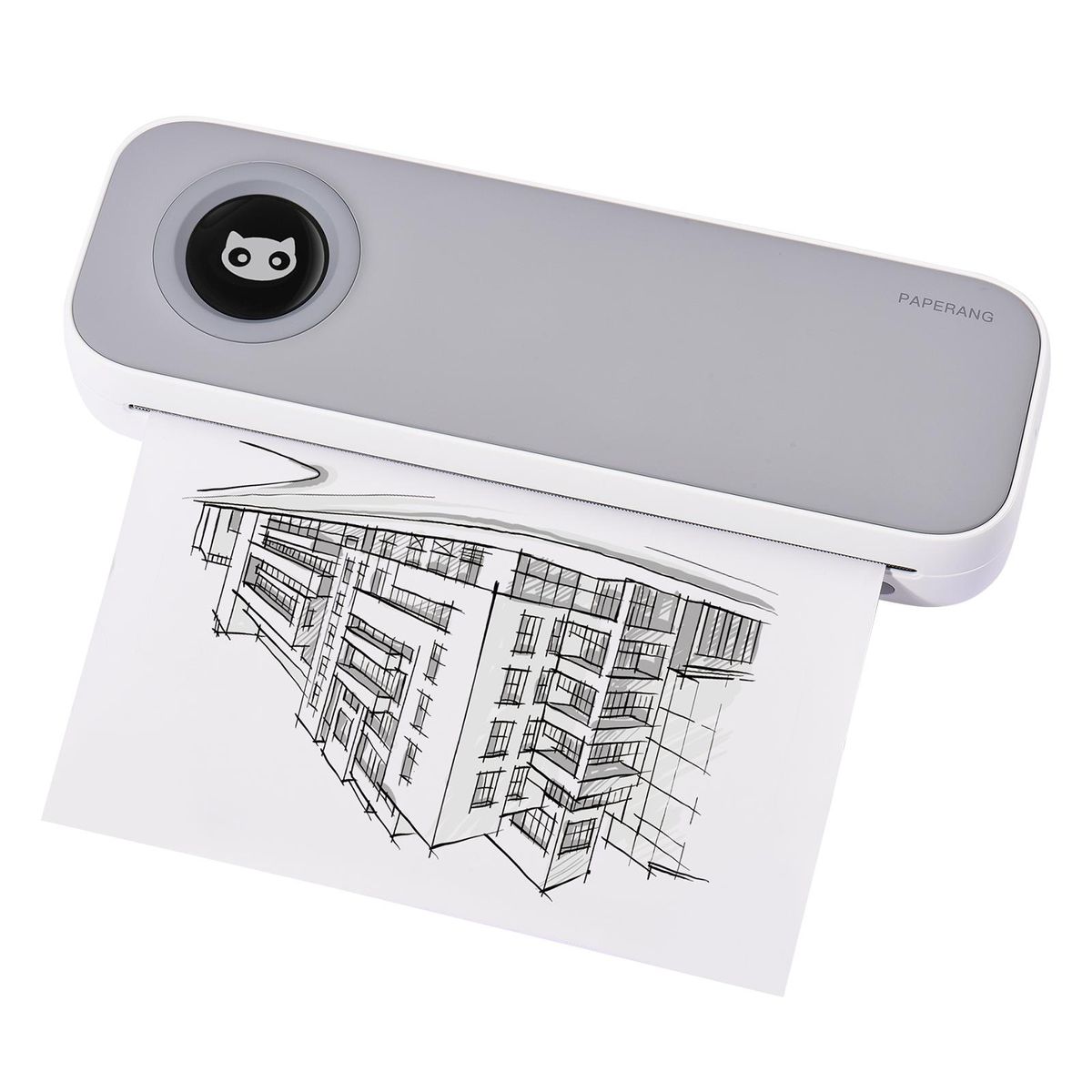 Paperang F2S A4 Size Portable Printer Thermal Printing Wireless BT Travel Mobile Printer Support   4/8 inch Compatible with Android and iOS Window Mac System for Outdoors Home Office Students and   Cars Business Trip Printing