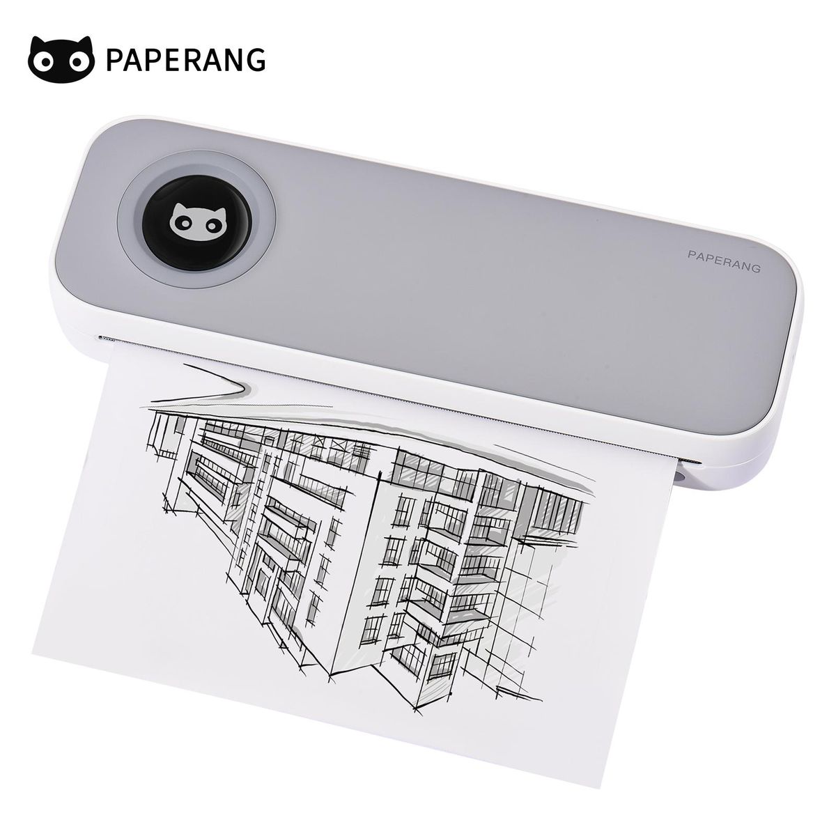 Paperang F2S A4 Size Portable Printer Thermal Printing Wireless BT Travel Mobile Printer Support   4/8 inch Compatible with Android and iOS Window Mac System for Outdoors Home Office Students and   Cars Business Trip Printing