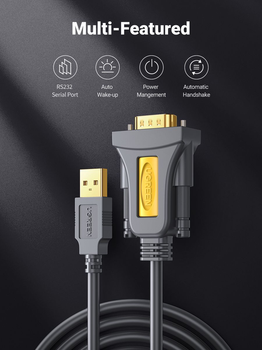USB To RS232 Adapter Serial Cable DB9 Male 9 Pin PL2303 Chipset