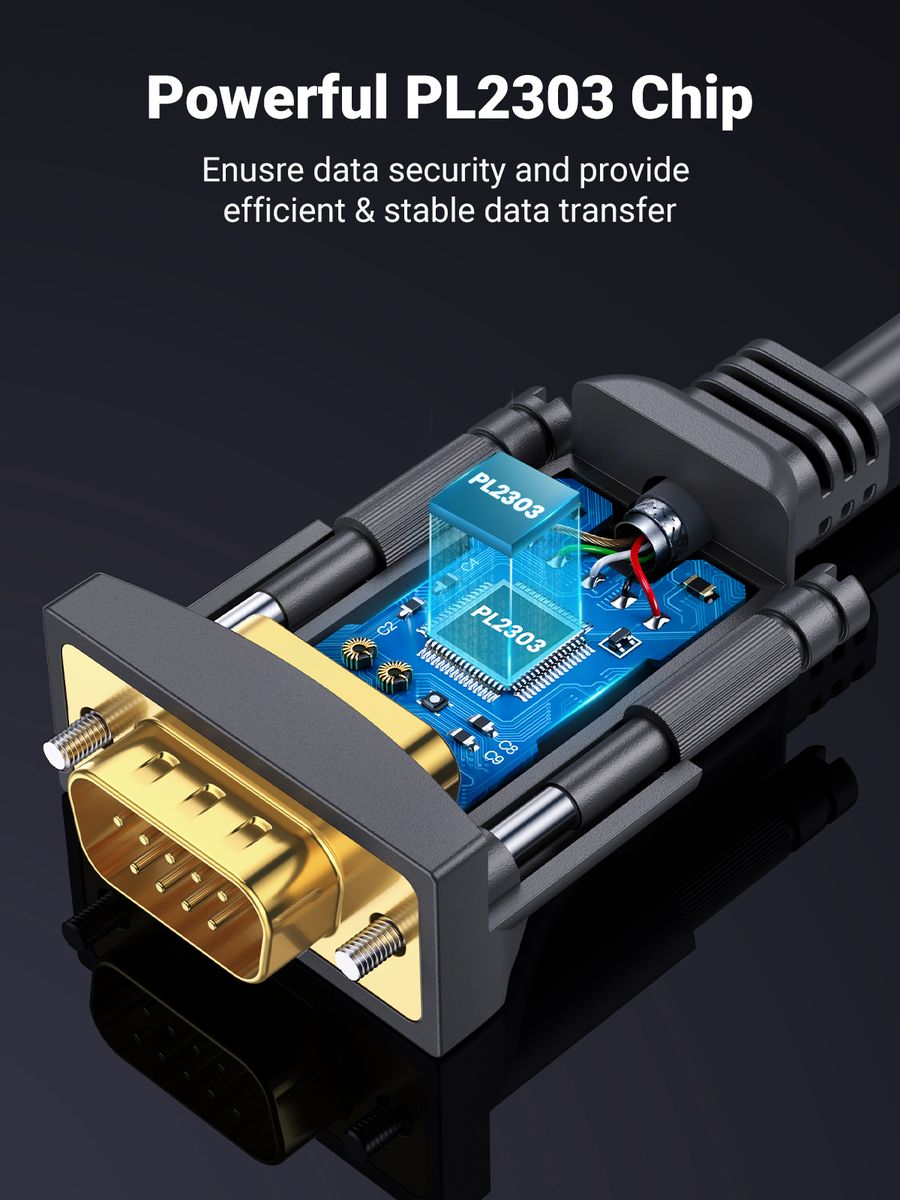USB To RS232 Adapter Serial Cable DB9 Male 9 Pin PL2303 Chipset