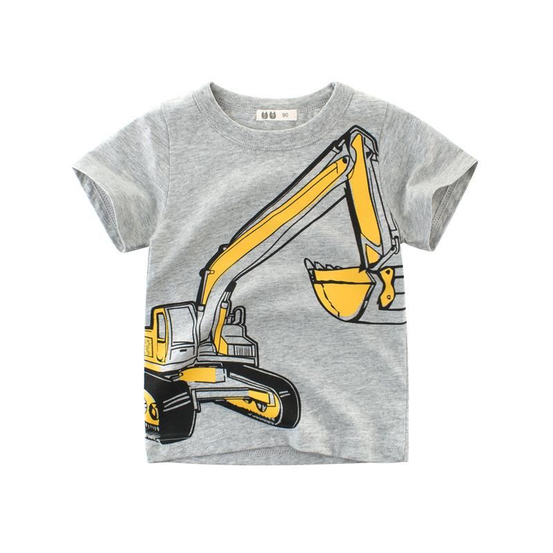 Round Neck Graphic Unisex Cotton T-Shirt For Kids Children