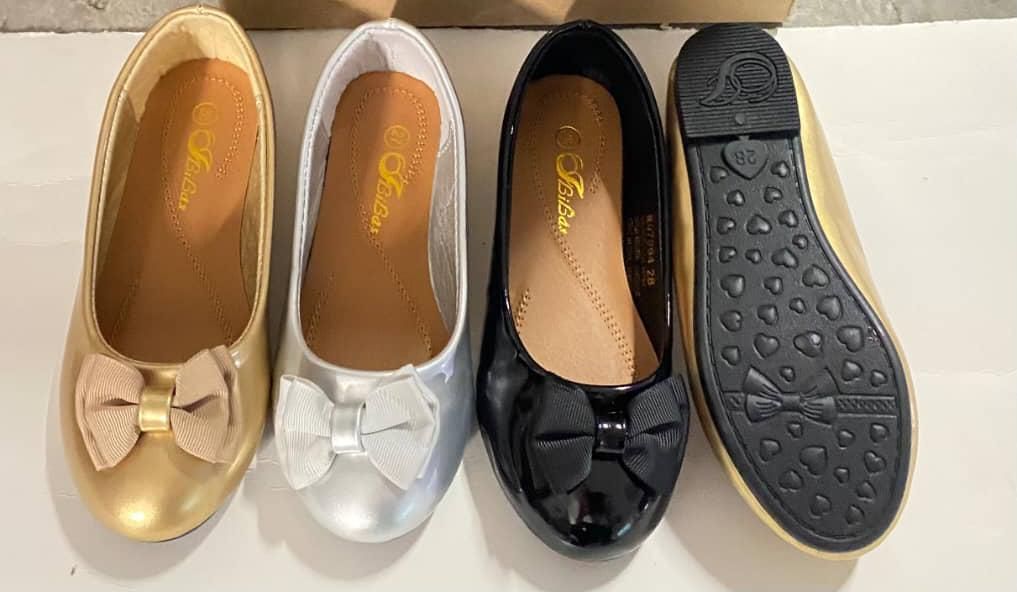 Children Slip-on Corporate Flats Shiny Skin Leather Shoe