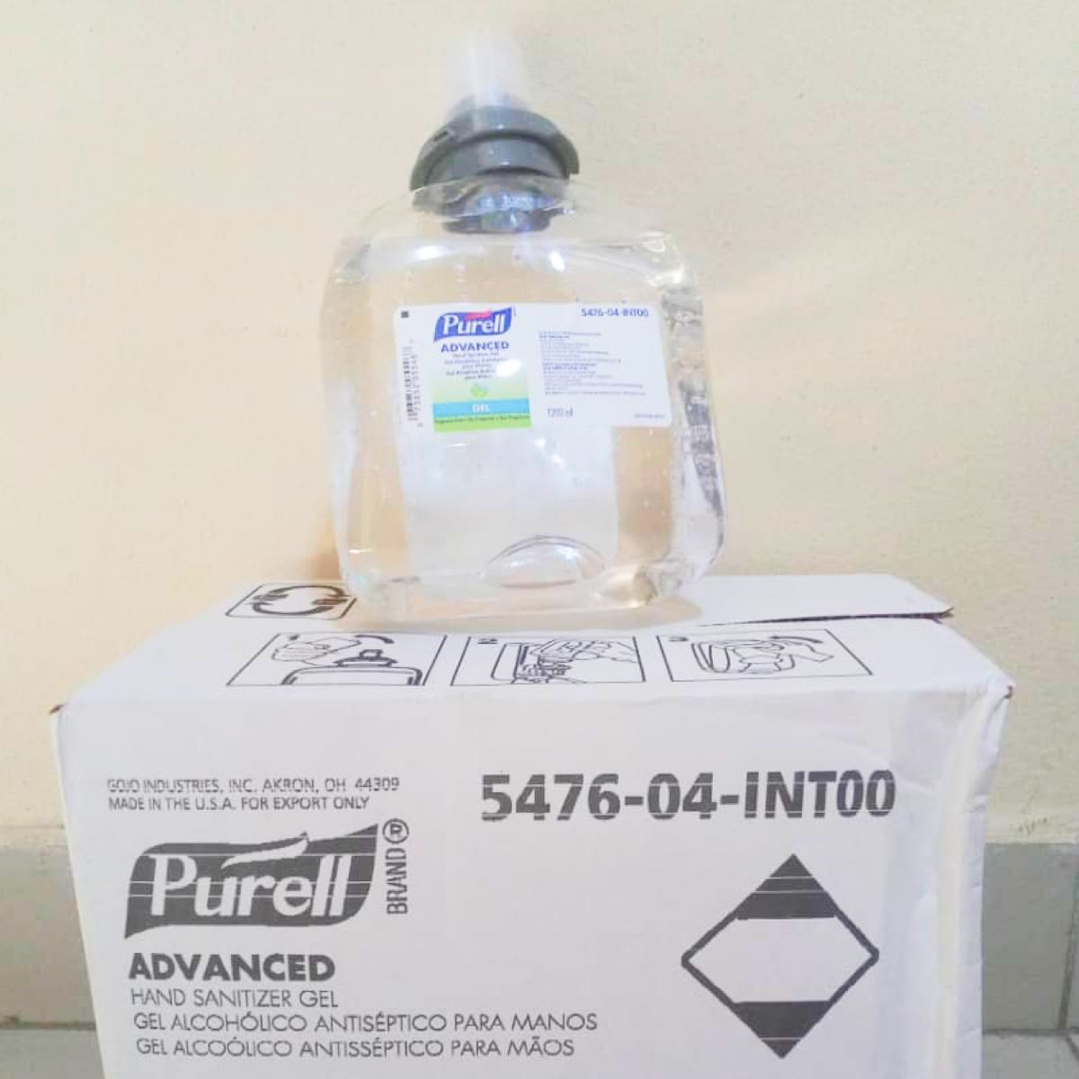Advanced Hand Sanitizer Gel, 1200 ML Sanitizer Refill For PURELL TFX Touch-Free Dispenser
