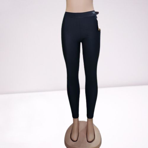 Ladies Plain Leggings Size(XL)- Black