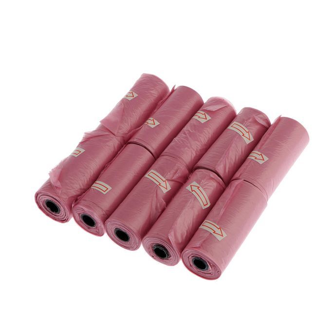 10Pcs Disposable Diaper Sacks Bags Diaper Bags Trash Cleaning Pink