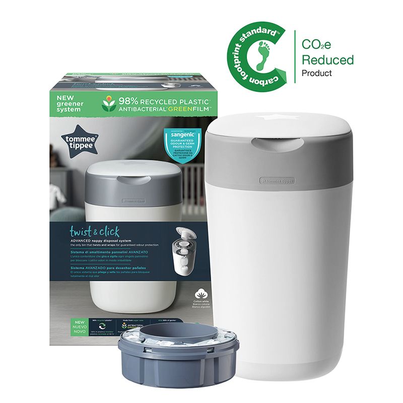 Twist & Click Nappy Disposal Tub White