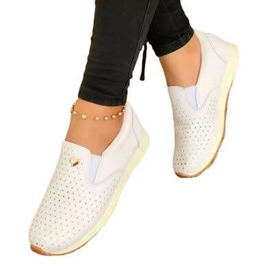 Woman Comfortable Hollow Out Casual Sneakers.