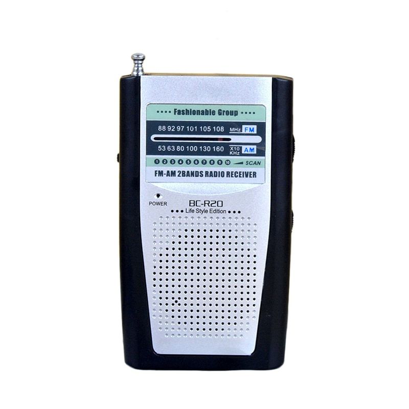 Universal Pocket Radio Telescopic Multifunctional Mini AM/FM 2-Band Radio World Receiver With Speaker 3.5mm Earphone Jack