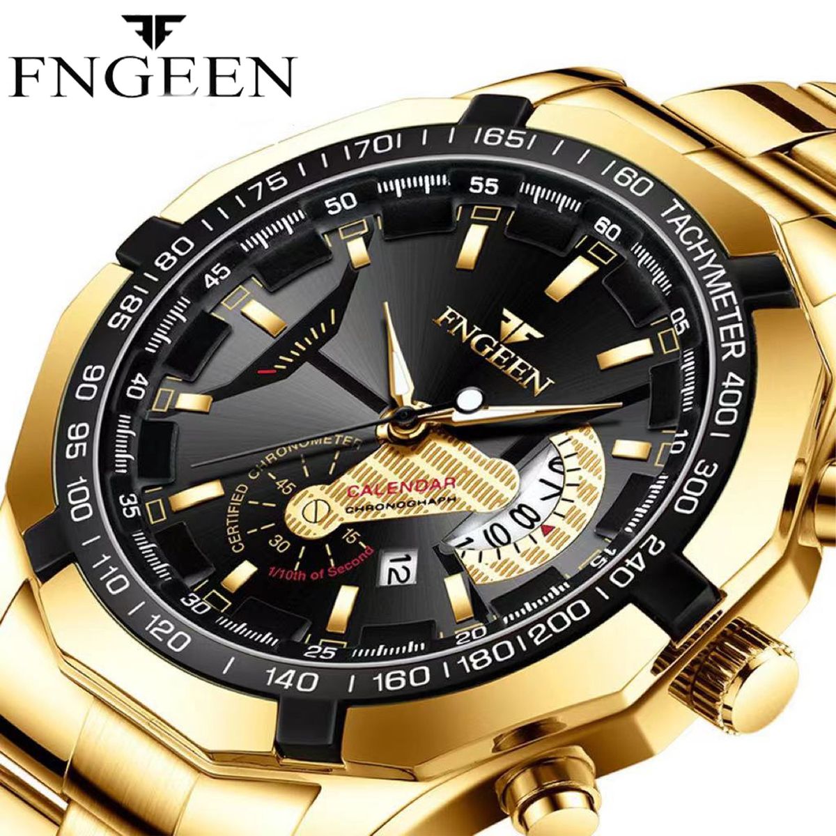 Calendar Sporty Waterproof Quartz Men's Watch