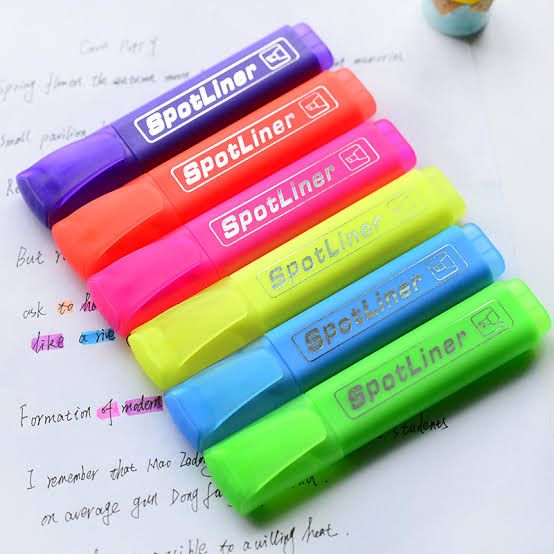 Hightlighter Pen/marker ×6