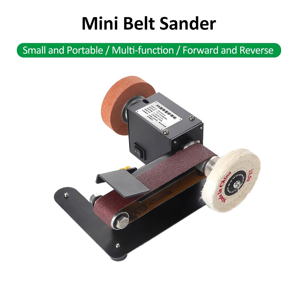 250W Mini Belt Sander Electric Bench Grinder Sanding