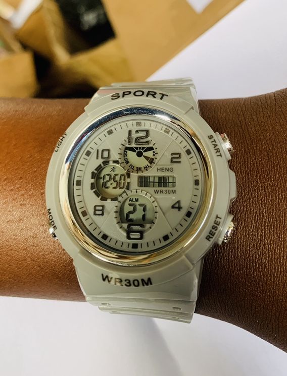 2 IN 1 DIGITAL UNISEX WRISTWATCH WATERPROOF