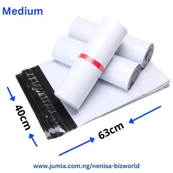 Courier Bags / Courier Nylons / Poly Mailer- Invoice Pocket 50pcs Medium- A3 -30x48cm -12/18 Inches
