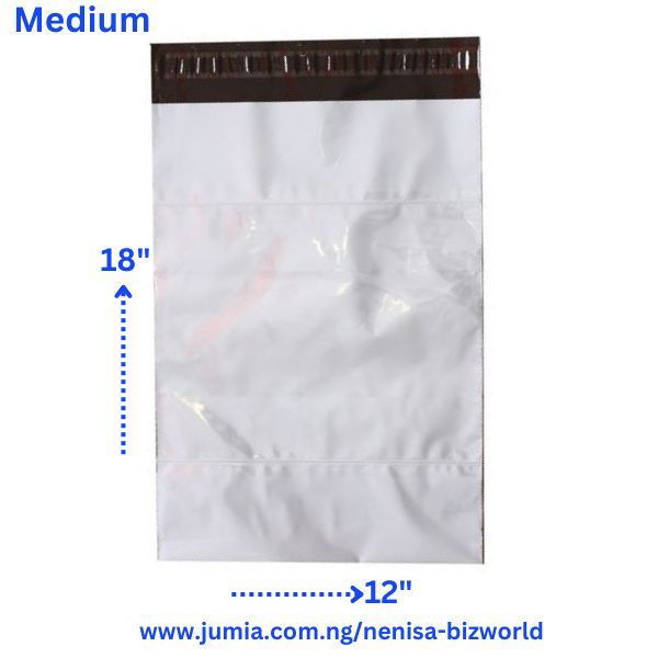 Courier Bags / Courier Nylons / Poly Mailer- Invoice Pocket 50pcs Medium- A3 -30x48cm -12/18 Inches