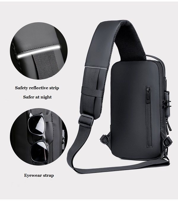 New Men's Fashion Crossbody Bags Shoulder Chest Bag
