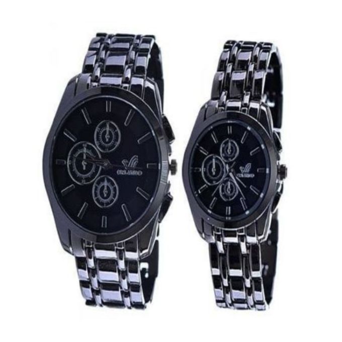 Couple Bracelet Wristwatch-Black-
