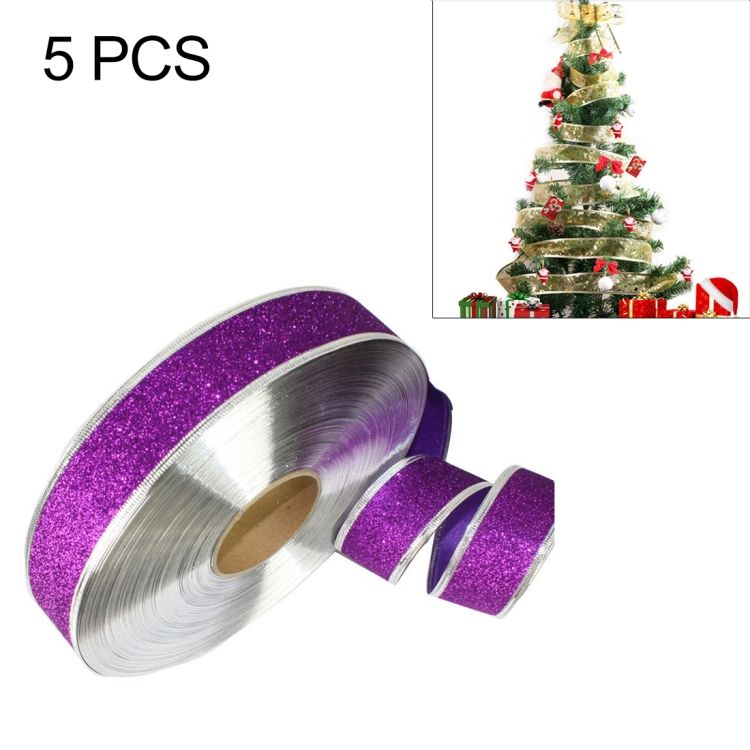 5 PCS 2m Christmas Party Decoration Ribbon