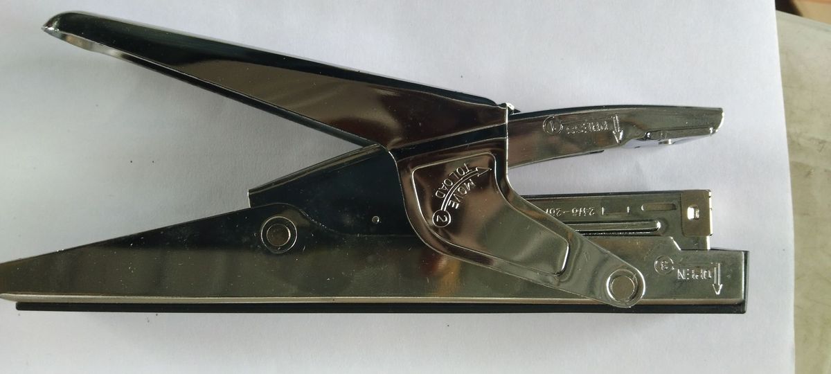 Stapler (+ 1 Free Box Of Staple Pins) - Silver