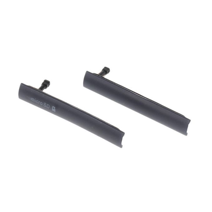 SIM/Memory Card Slot Port USB Dust Plug Cover For Sony Z3mini Black