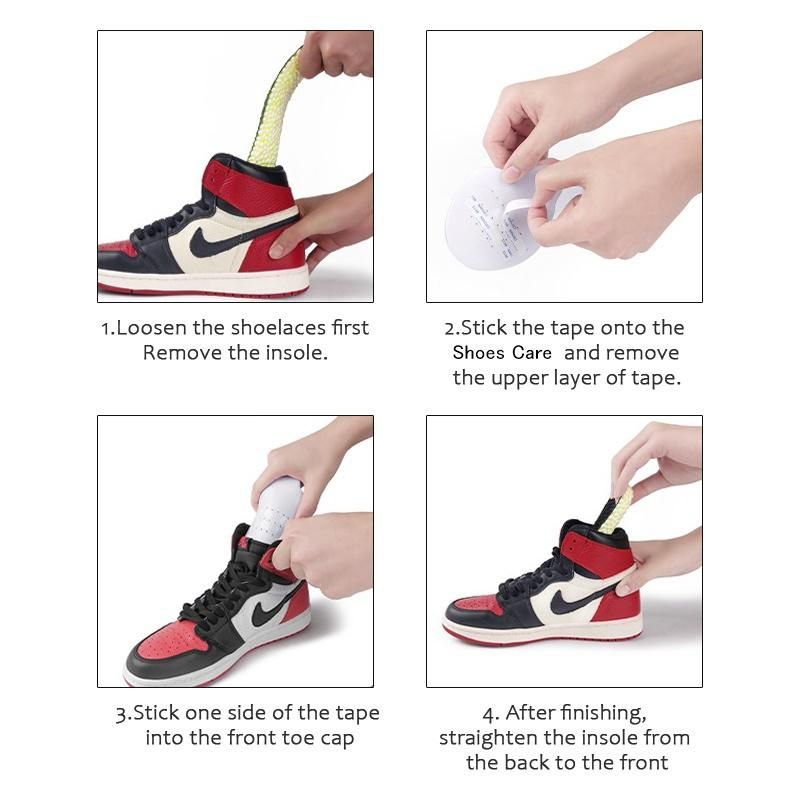 2023 New 1 Pair Anti Crease Shoes Care For Sneakers Toe Caps Anti Fold Protection Shoe Stretcher Support Shoes Accessories