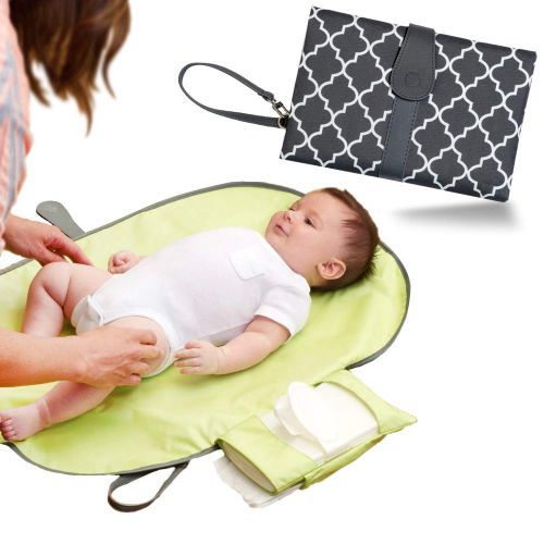 Mess Free Waterproof Baby Diaper Changing Mat-Yellow