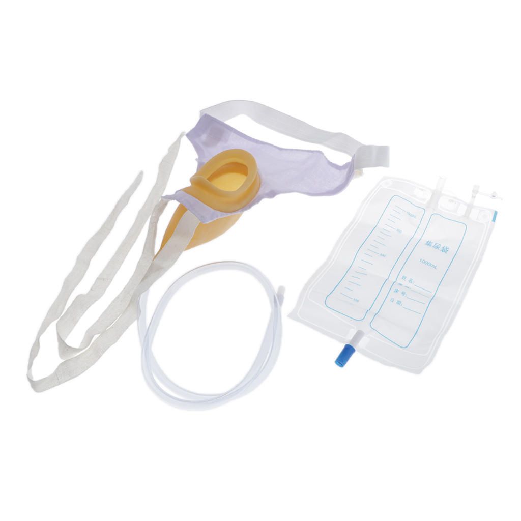 Portable Reuseable Men Urinal Pee Holder Bag Collector Incontinent