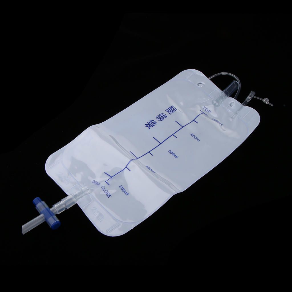 Set 5pcs Reusable Male Urinal Leg Bag Incontinence External Catheter
