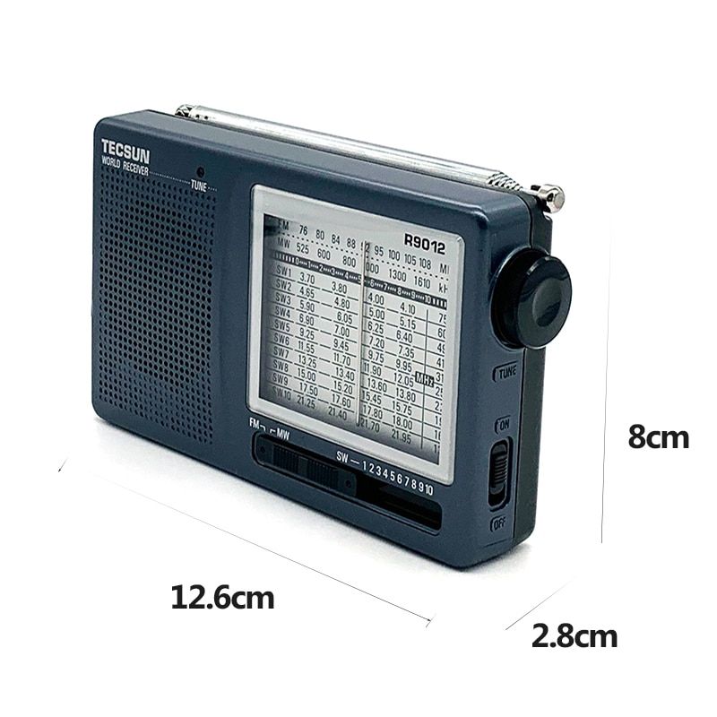 Tecsun R-9012 Am/fm/sw 12 Bands Shortwave Radio Portable Re