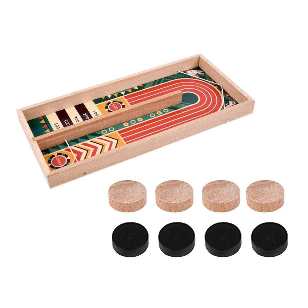 Bouncing Chess Hockey Game Wooden Early Educational Toy For