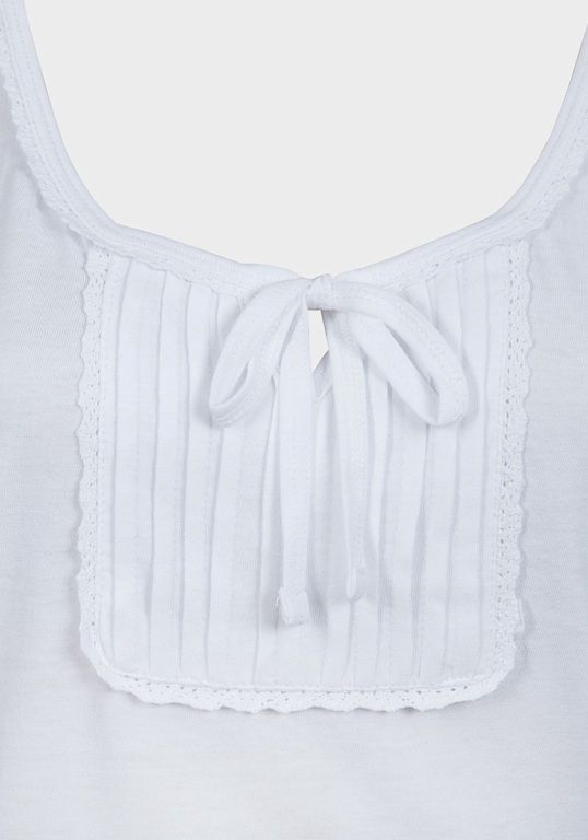 Ladies Lace Trim Vest