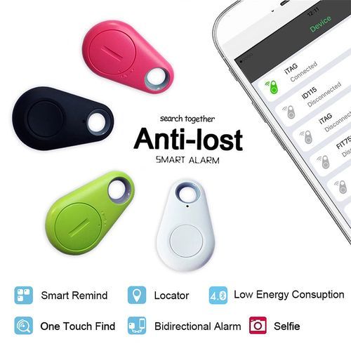 Smart Bluetooth GPS Tracker Key Locator Pet Anti-Lost Tag For Kids Wallets Luggage Suitcases