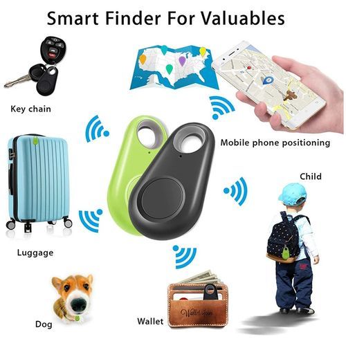 Smart Bluetooth GPS Tracker Key Locator Pet Anti-Lost Tag For Kids Wallets Luggage Suitcases