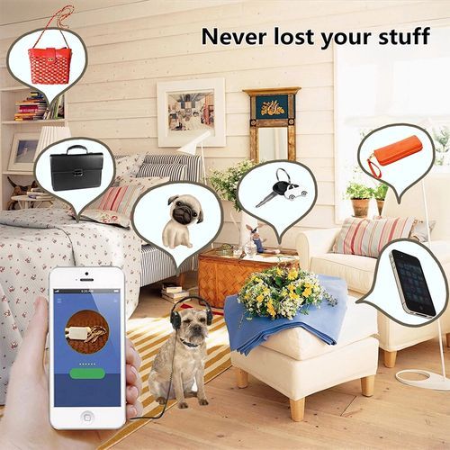 Smart Bluetooth GPS Tracker Key Locator Pet Anti-Lost Tag For Kids Wallets Luggage Suitcases