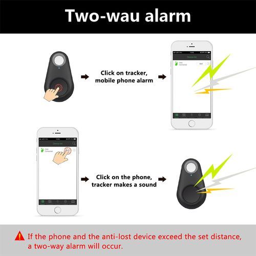 Smart Bluetooth GPS Tracker Key Locator Pet Anti-Lost Tag For Kids Wallets Luggage Suitcases