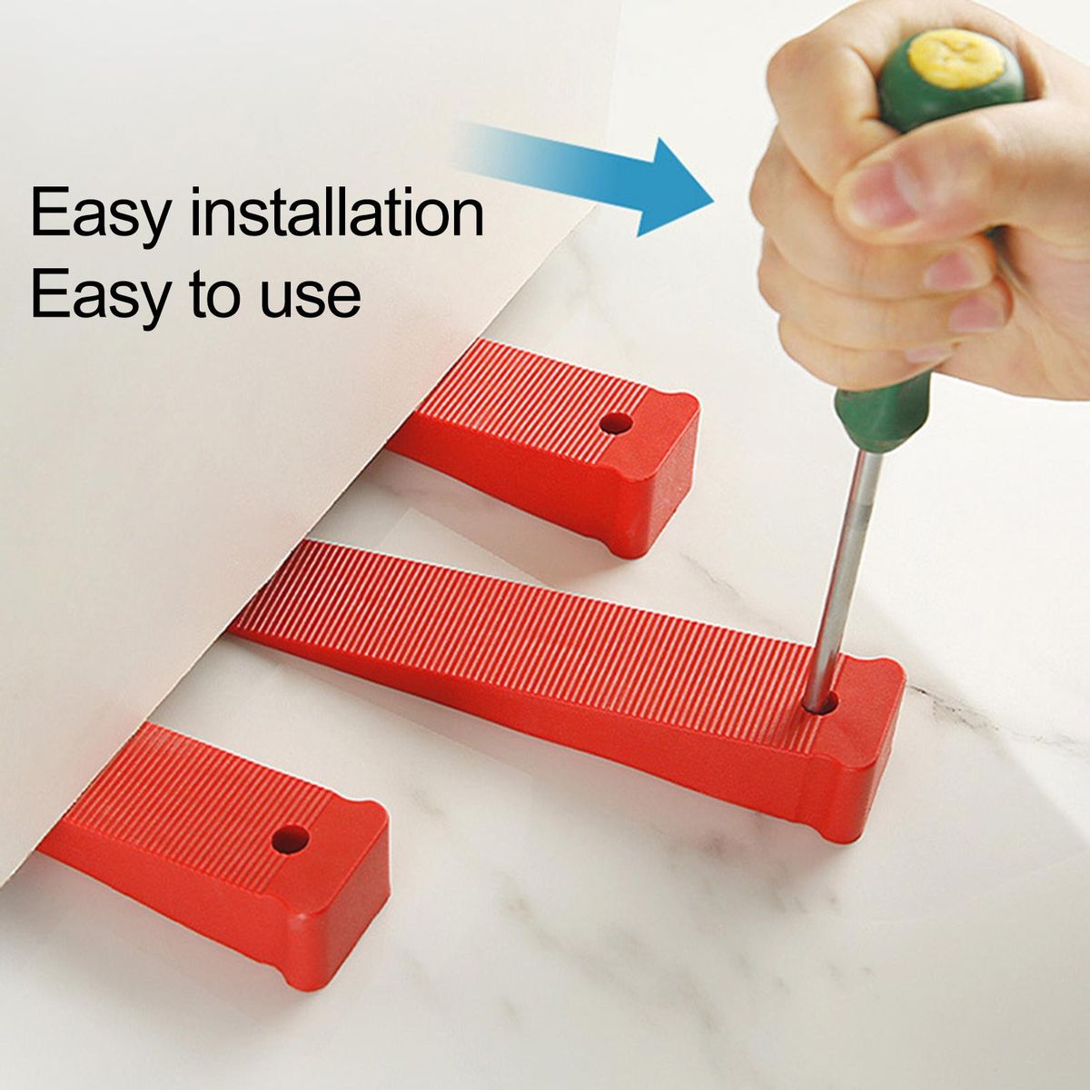 5Pcs Spacers Wedges Door Leveler Adjustment Spacers Wedges Red