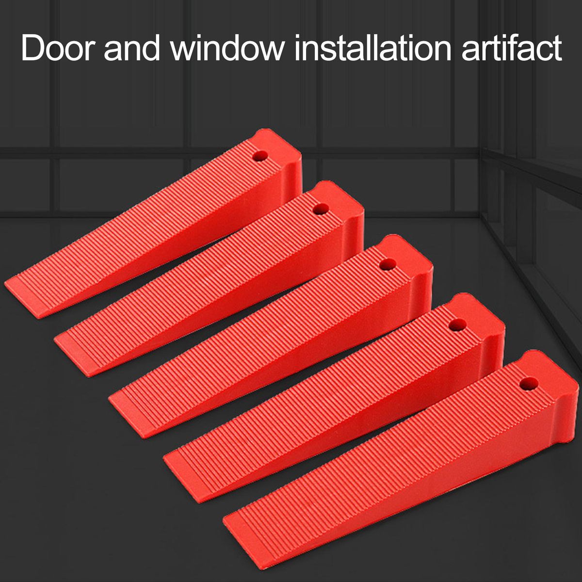 5Pcs Spacers Wedges Door Leveler Adjustment Spacers Wedges Red