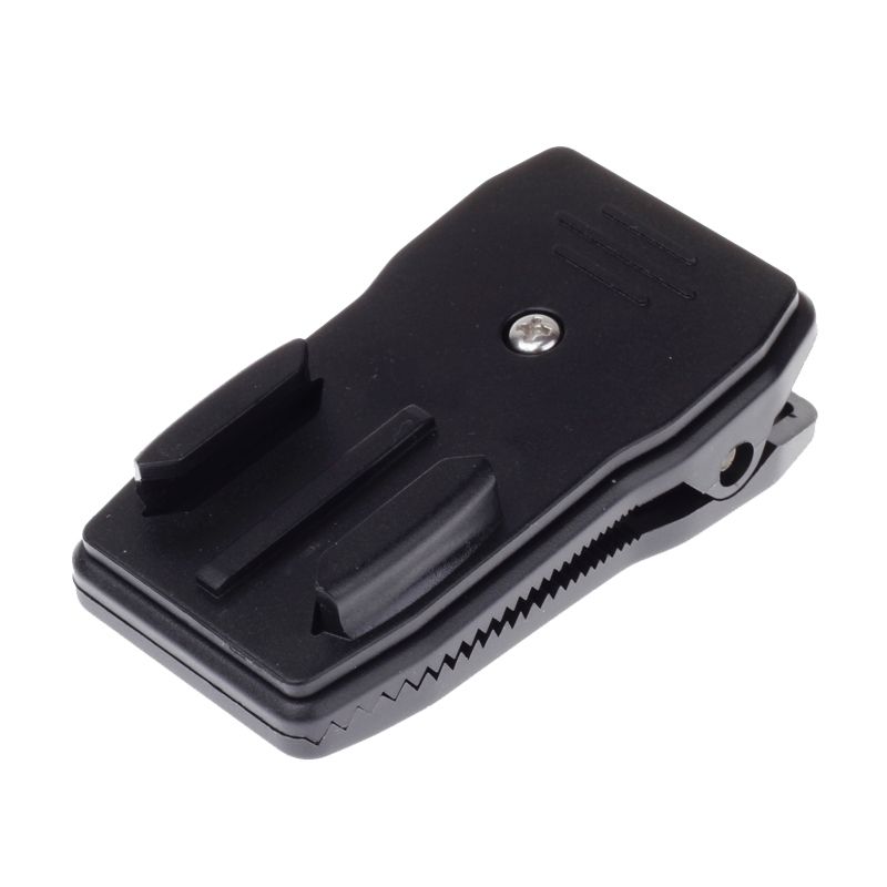 360 Degree Rotation J Shape Backpack Hat Clip Fast Clamp Mount For Xiaomi Yi Sport Camera(XM17)