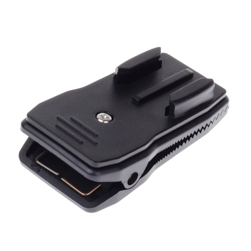 360 Degree Rotation J Shape Backpack Hat Clip Fast Clamp Mount For Xiaomi Yi Sport Camera(XM17)