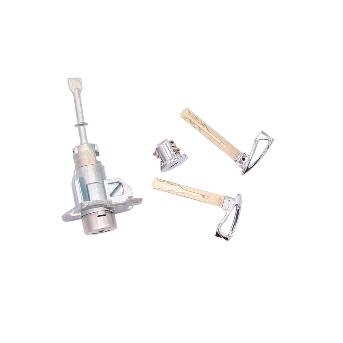 Car Door Lock Cylinder 2 Keys & -Glove Box Set Fit for 2013-2018