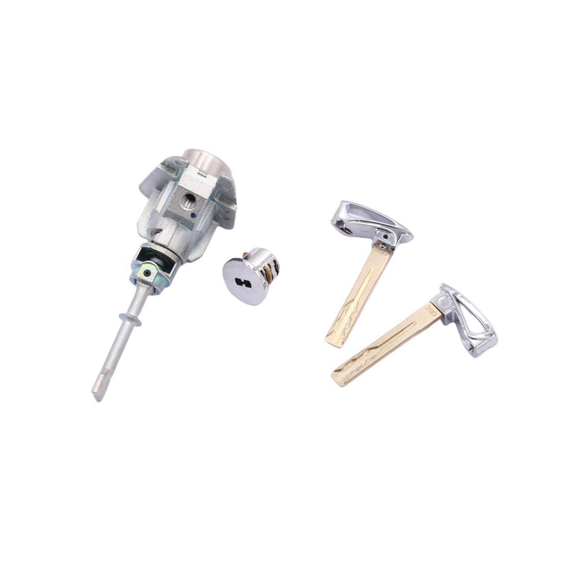 Car Door Lock Cylinder 2 Keys & -Glove Box Set Fit for 2013-2018