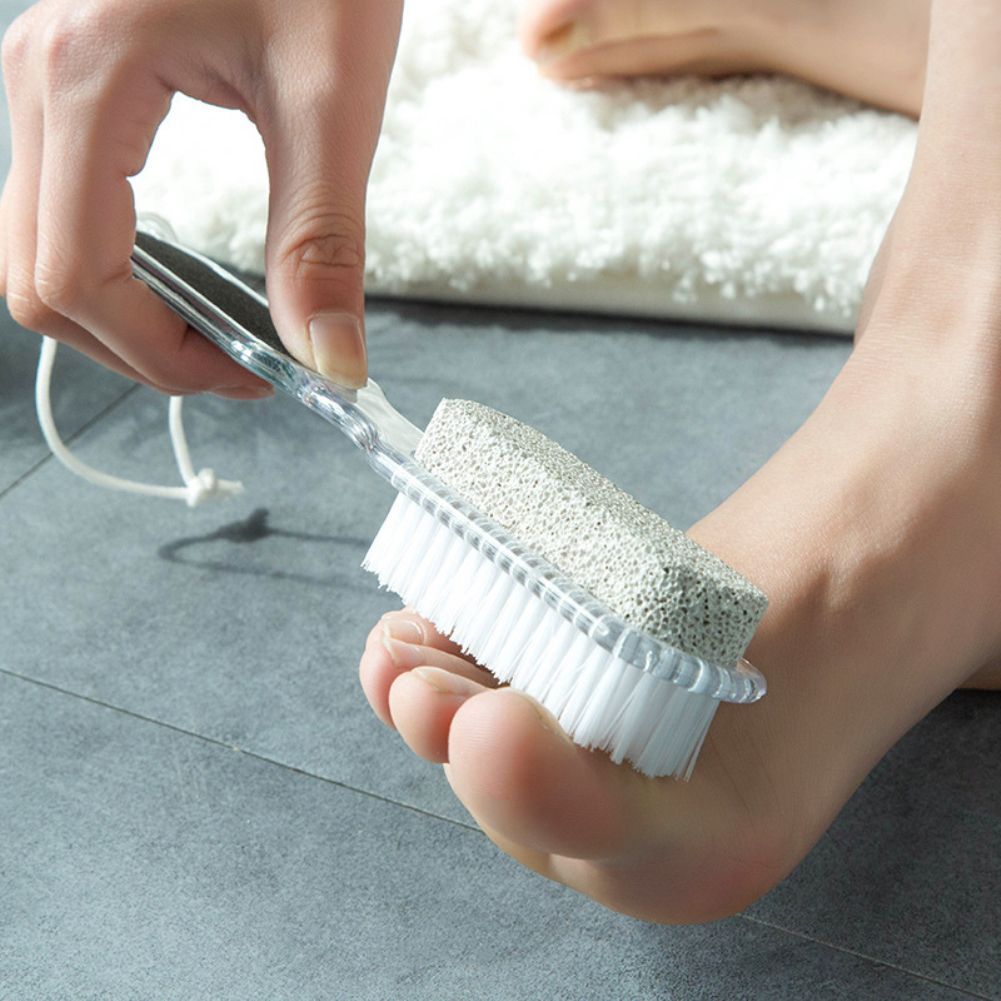 4-in-1 Pedicure Brush Pumice Stone Exfoliating Dead Skin-