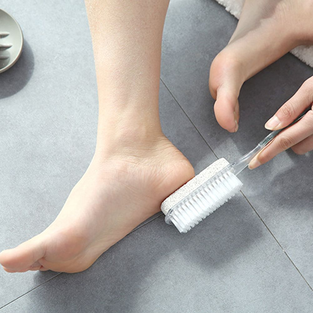 4-in-1 Pedicure Brush Pumice Stone Exfoliating Dead Skin-