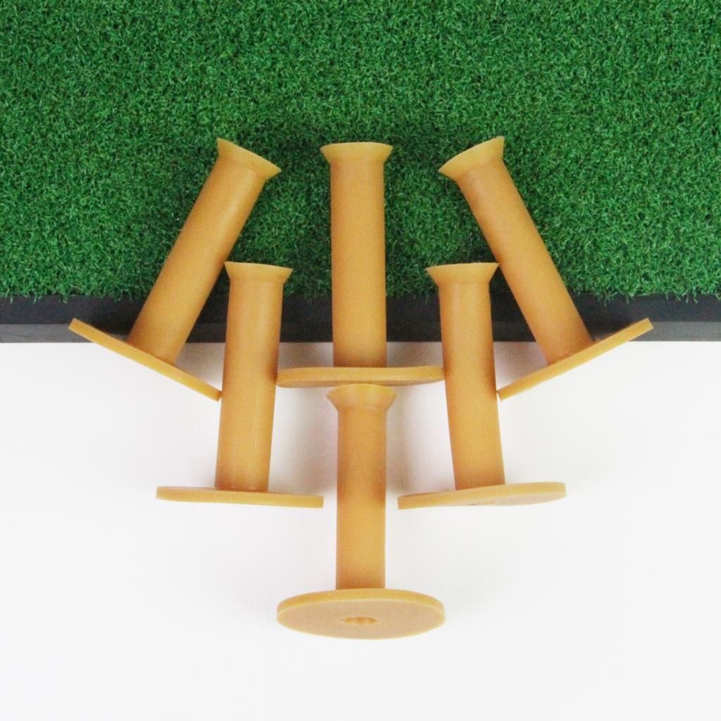 Golf Rubber Tees Driving Range  , 75mm Same Size For Practice Mat -