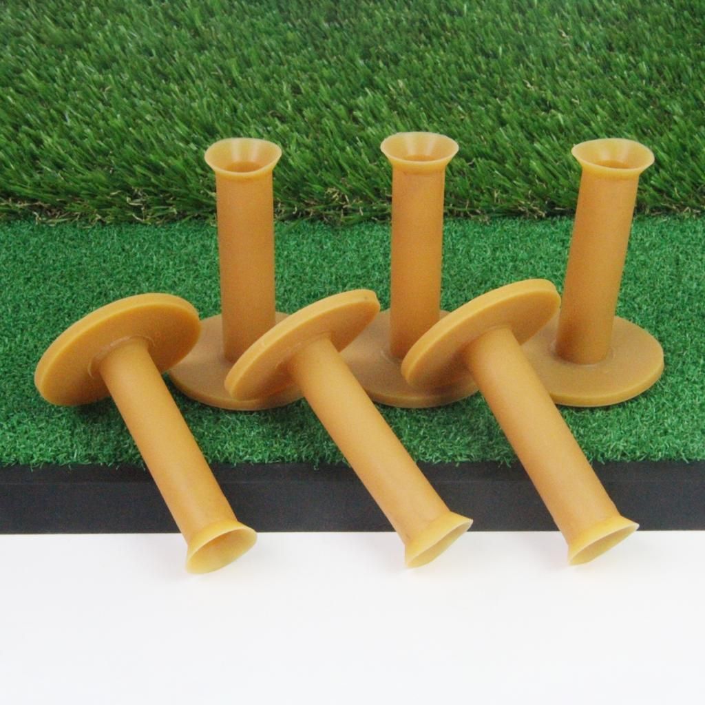 Golf Rubber Tees Driving Range  , 75mm Same Size For Practice Mat -