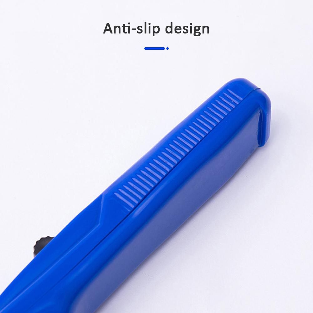 Deli Paper Clip Dispenser Handheld Fast Clam Clip Dispensers with 8 Refill Clips Kit Stationery Supplementary for School Office