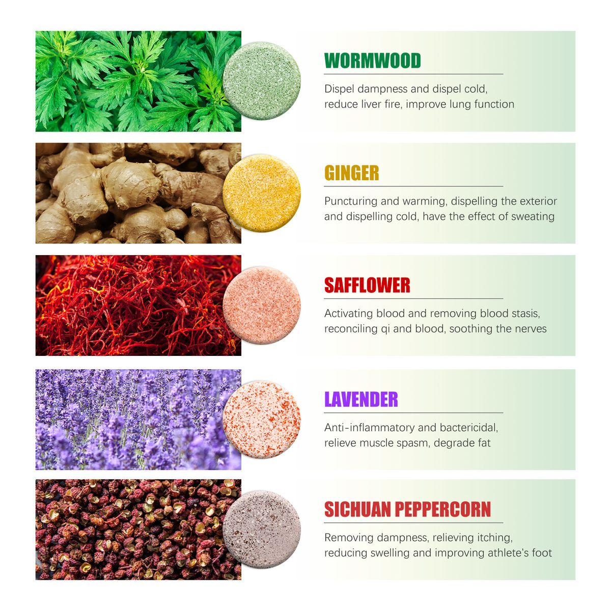 Essential Oil Foot Bath Effervescent Tablets Detox Slimming