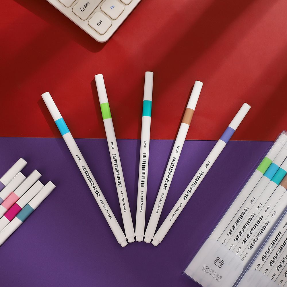 Jianwu 5pcs/box Painting Graffiti Watercolor Pen Waterproof